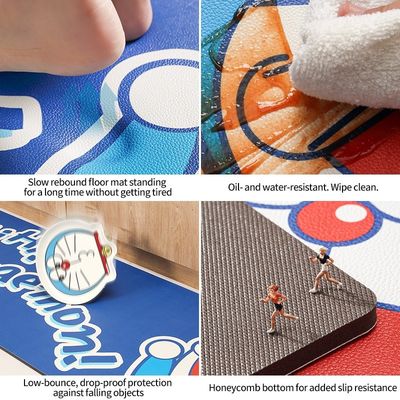 Non-Slip Protection for Kitchenware Custom Polyester Fibre Cartoon Soft Kitchen Rug