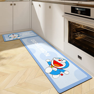 Non-Slip Protection for Kitchenware Custom Polyester Fibre Cartoon Soft Kitchen Rug