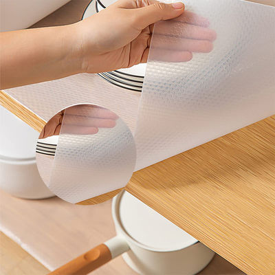 Rectangle Home and Kitchen Cabinets Shelf Liner Washable 6 PCS EVA Under Refrigerator Mat