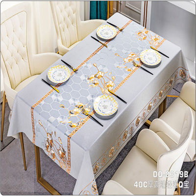 Waterproof Printed Pattern Pvc Table Cover Design for Home and Restaurant Easy to Clean